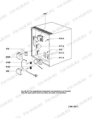 Взрыв-схема холодильника Electrolux RE255LD - Схема узла Armature/fitting